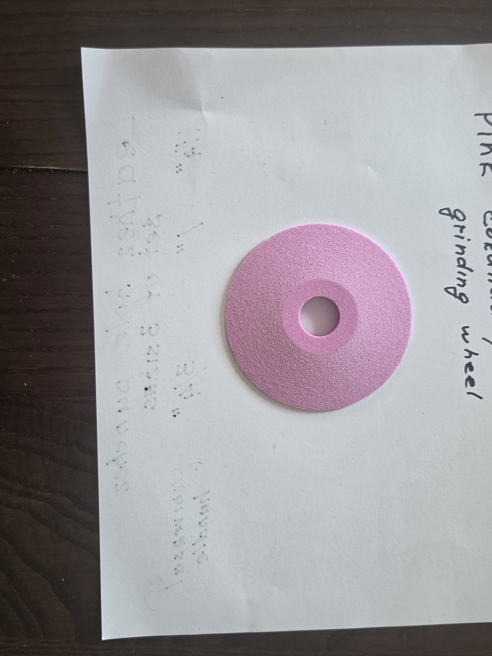 Pink Grinding Wheel Accessory - Picture 2 of 3
